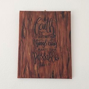 Mixed Media painted canvas